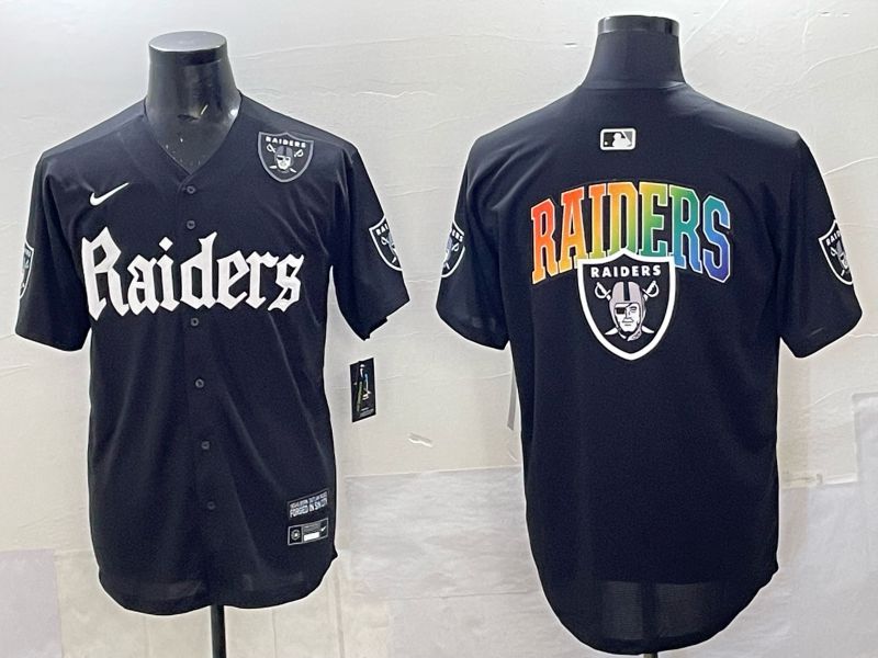 Men 2025 Oakland Raiders Blank Black 6th generation Joint Name Nike Limited NFL Jersey style 08->oakland raiders->NFL Jersey